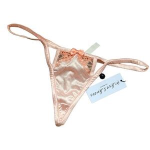 For Love & Lemons String Satin Tong size M